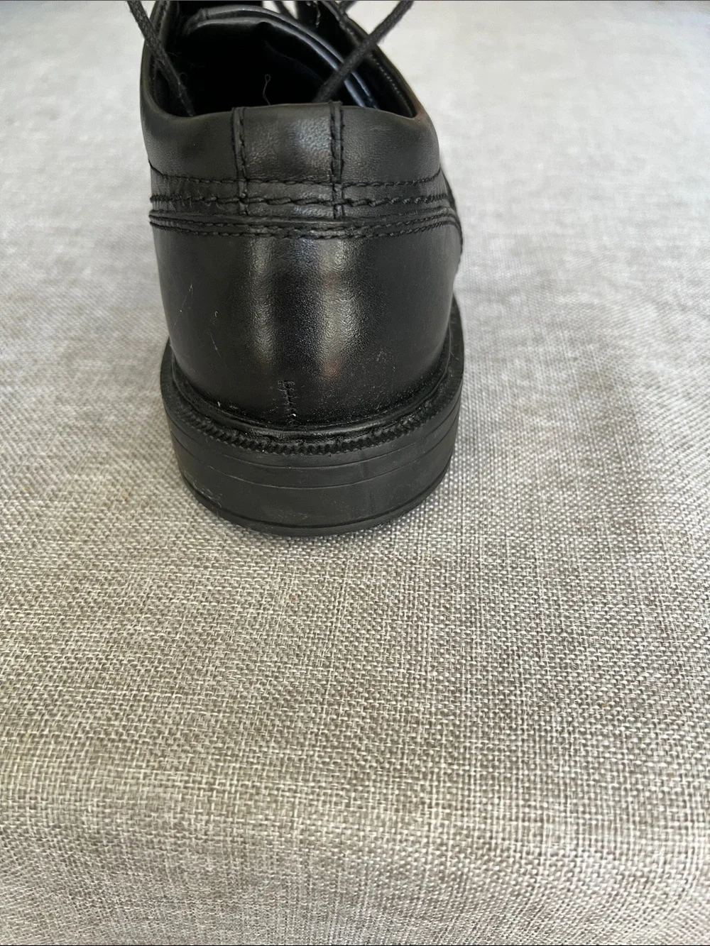 Rockport Black Leather Derby Dress Shoes